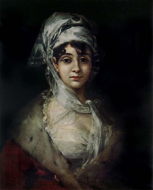 Francisco de goya y Lucientes Portrait of antonia zarate France oil painting art